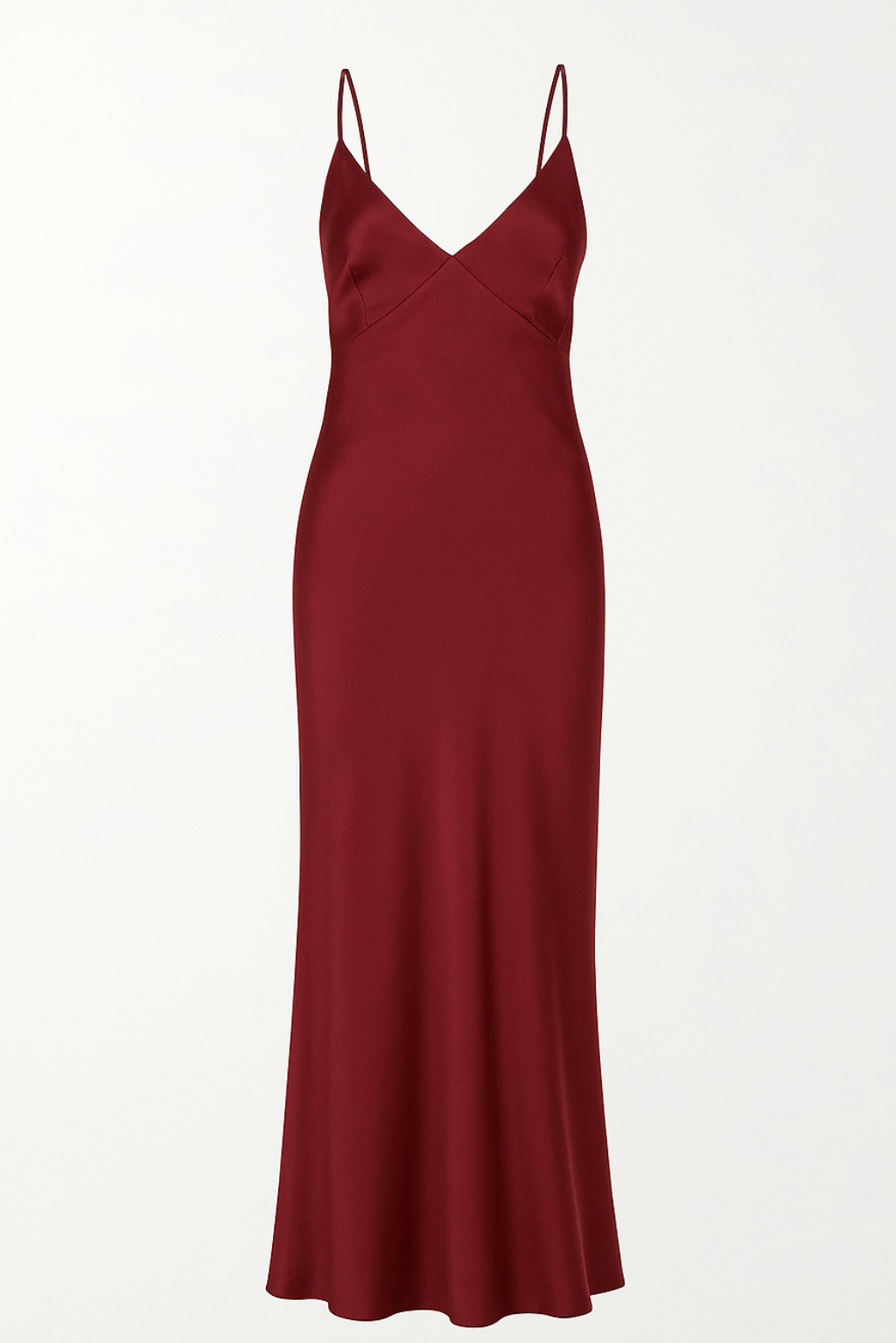 V-Neck Slip Dress Red Date