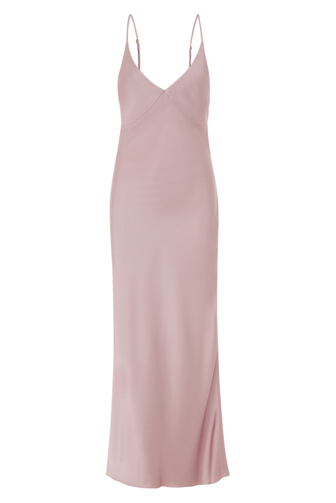V-Neck Slip Dress Dusty Pink | MYKAFTAN V-Neck Slip Dress Dusty Pink | MYKAFTAN