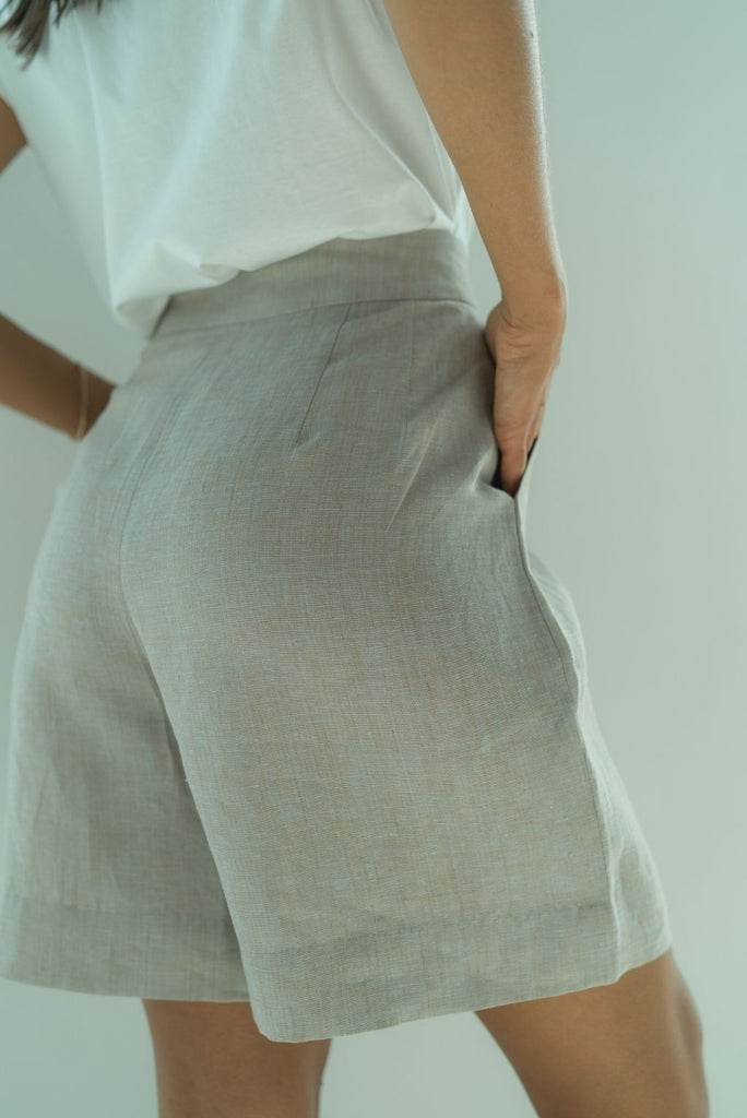 Linen Shorts - Desert Haze
